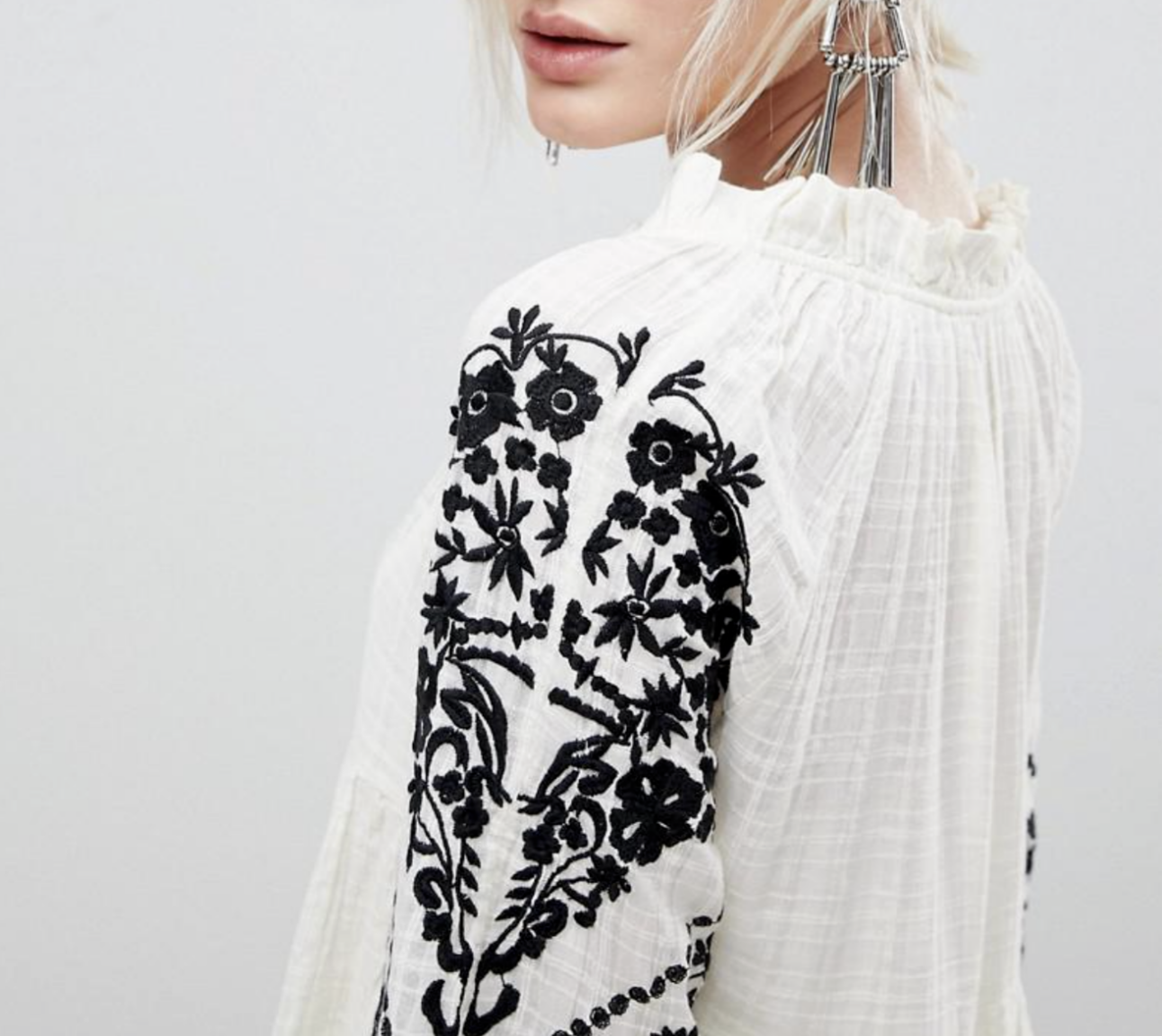 green emerald velvet dress Free People Ivory Embroidered Long Sleeve Emerald City Dress –  famousbrandstrading