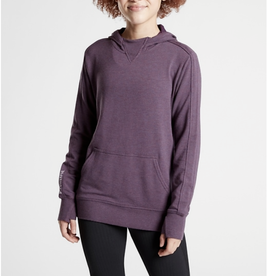 Sweat à Capuche Femme Athleta Violet – Taille 2XS, En Parfait état, Léger
