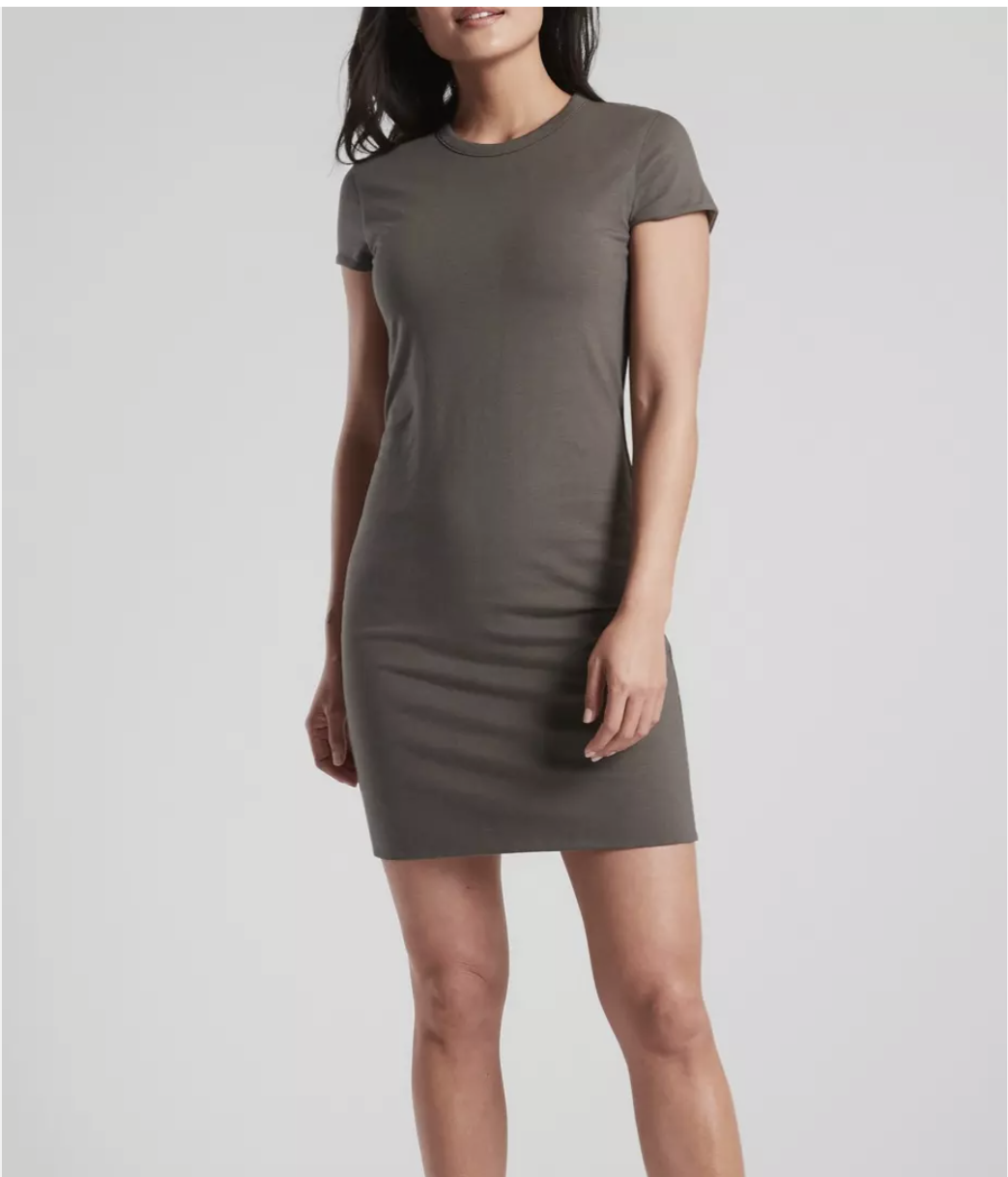 Athleta Olive / Green Short Sleeve Reversible Destina Dress famousbrandstrading Athleta Olive / Green Short Sleeve Reversible Destina Dress famousbrandstrading