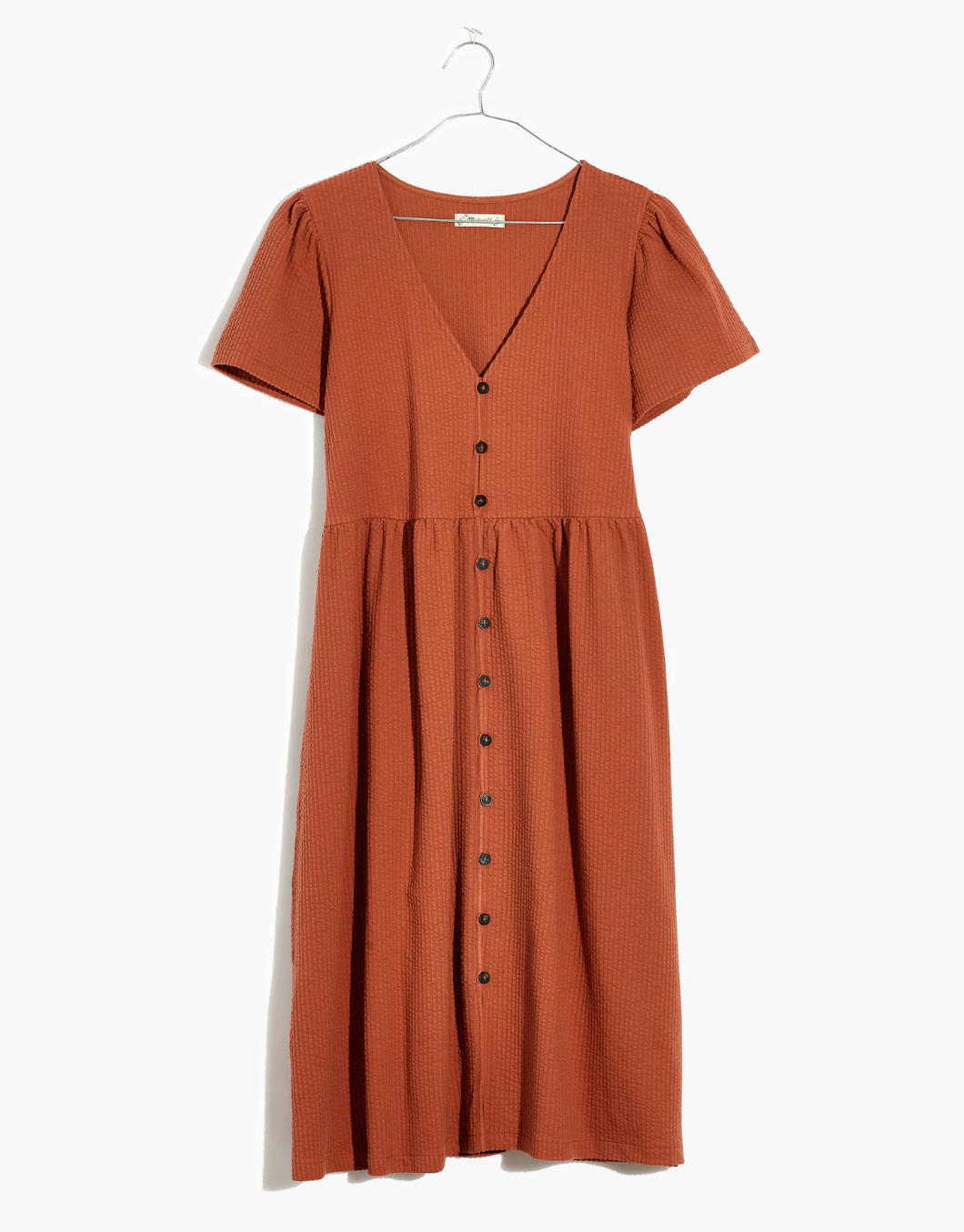 red madewell dress Dresses Crafted from crisp cotton poplin Cross-Back A-Line Mini Dress in