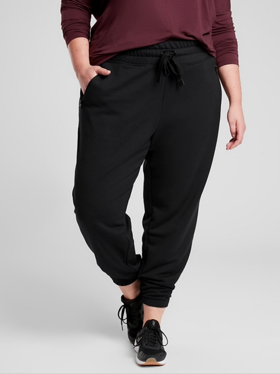Athleta Black Recover Bounce Back Soft Stretch Jogger Pant